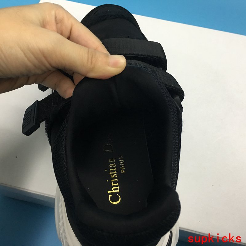 Dior Black Loafer Flats - Angled View