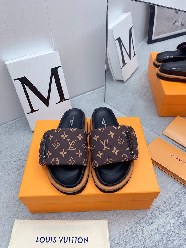 Louis Vuitton Red Low-Top Sneakers - Side Profile View