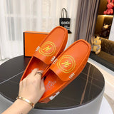 Hermes shoes Style 044 - front view, handcrafted italian detailing