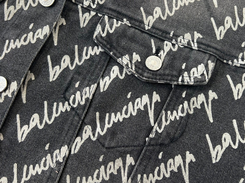 Close-up of Balenciaga designer clothing craftsmanship