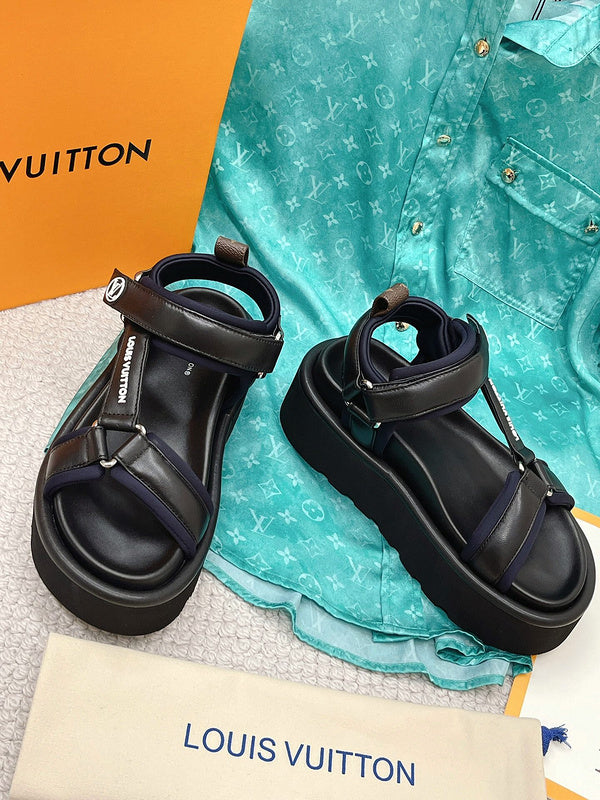 Louis Vuitton Red Loafer Flats - Studio Shot