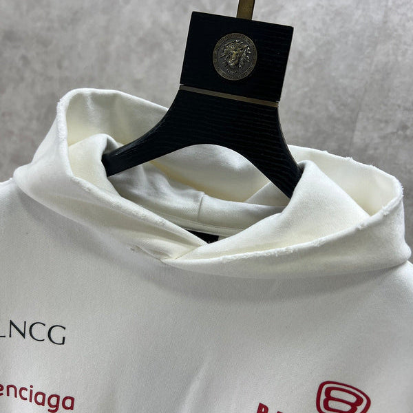 Close-up of Balenciaga designer clothing craftsmanship
