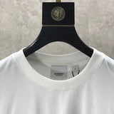 Close-up of Burberry t-shirt craftsmanship