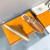 Hermès Black Block Heel Sandals - Sole Detail View