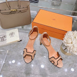 Hermès White Chunky Platform Sneakers - Angled View