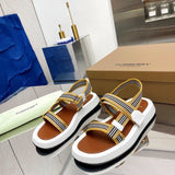 Burberry Tan Slip-On Sneakers - Detail Shot of Craftsmanship