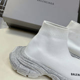 Balenciaga Tan Pointed-Toe Stiletto Heels - Lifestyle Styling Shot