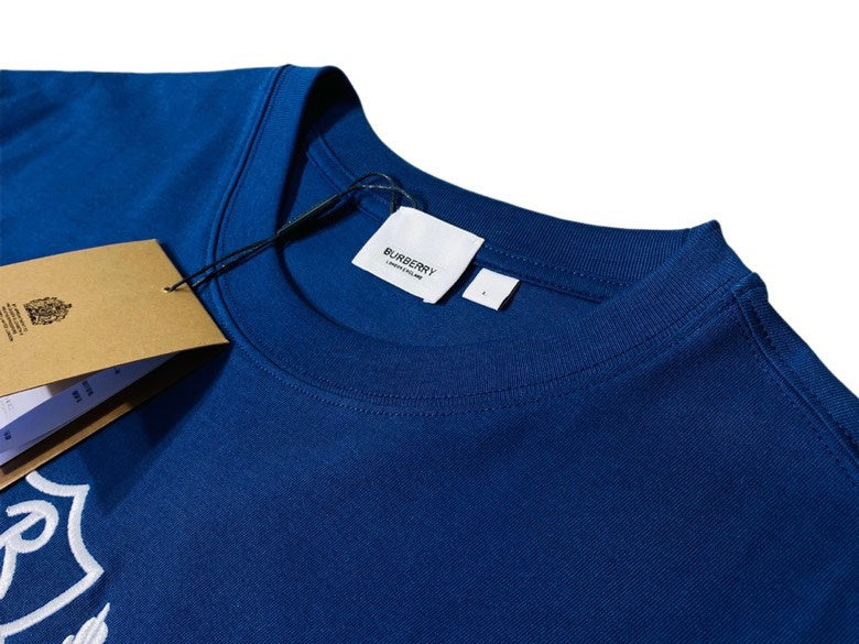 Close-up of Burberry t-shirt craftsmanship