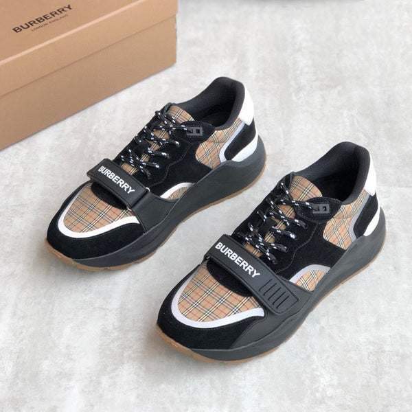 Burberry shoes Style 340 - front view, statement logo accent
