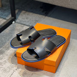 Hermès Black Loafer Flats - Full Silhouette View