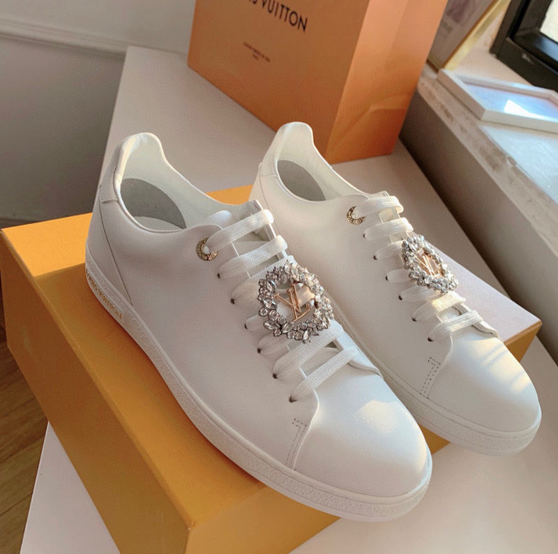 Close-up of Louis Vuitton shoes craftsmanship