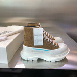 Alexander McQueen White Slip-On Sneakers - Front View