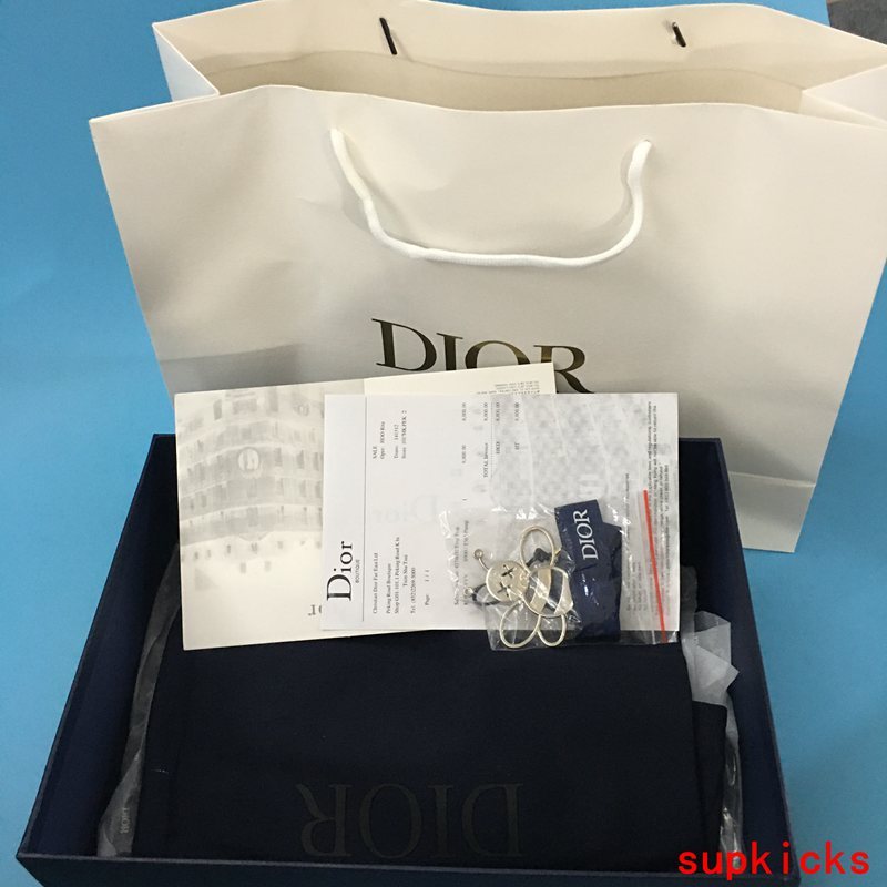 Dior Grey Loafer Flats - Front View