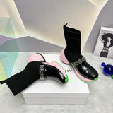 Givenchy Black Ankle Strap Heels - Detail Shot of Craftsmanship