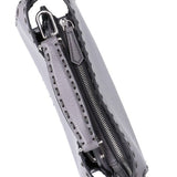 Close-up of Fendi shoulder bags hardware and fine stitching