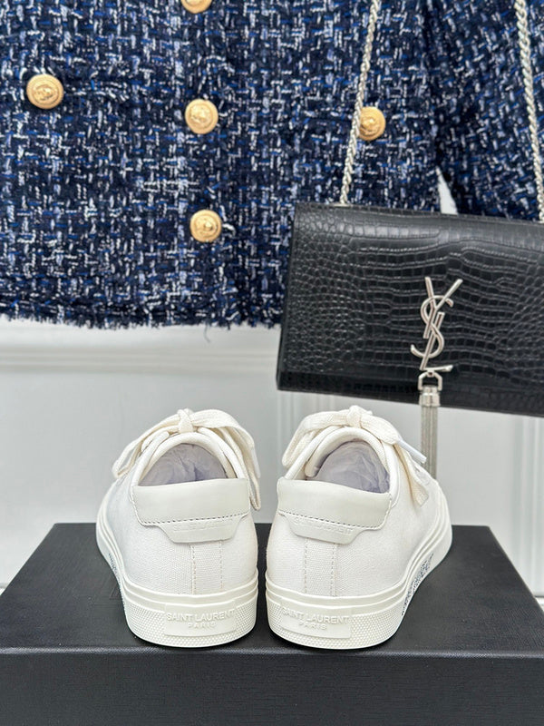Saint Laurent luxury shoes detail shot