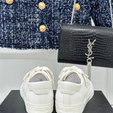 Saint Laurent luxury shoes detail shot