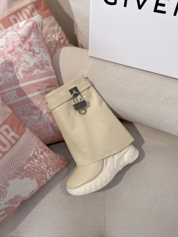 Givenchy Chocolate Brown Pointed-Toe Flats - Lifestyle Styling Shot