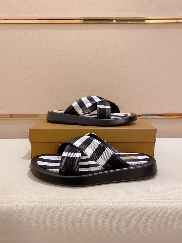 Burberry Nude Slip-On Sneakers - Detail Shot of Craftsmanship