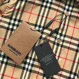 Close-up of Burberry designer clothing craftsmanship