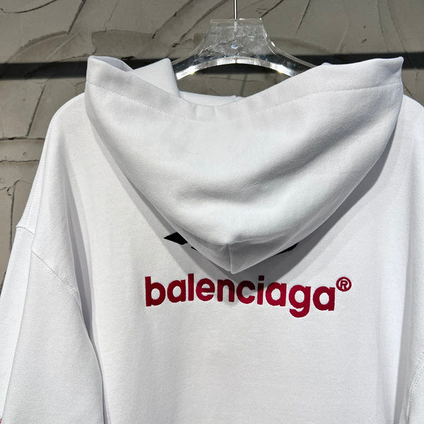 Close-up of Balenciaga designer clothing craftsmanship