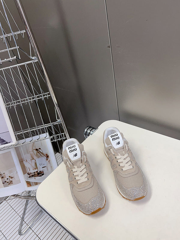 Close-up of Miu Miu shoes craftsmanship