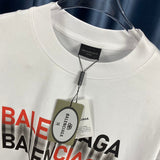 Close-up of Balenciaga t-shirt craftsmanship