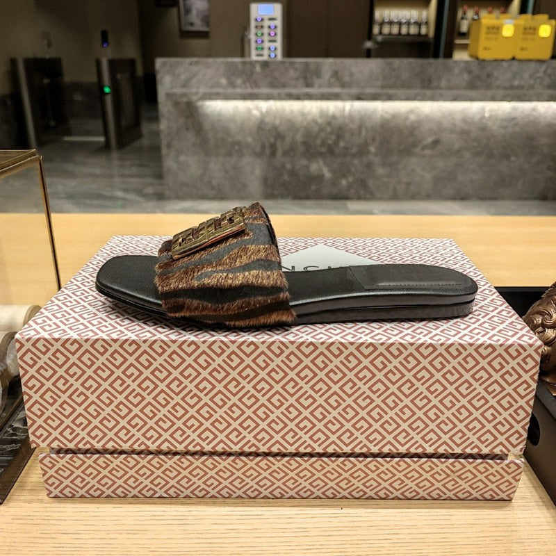 Givenchy Burgundy Loafer Flats - Sole Detail View