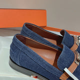 Hermès Nude Slip-On Sneakers - Back View
