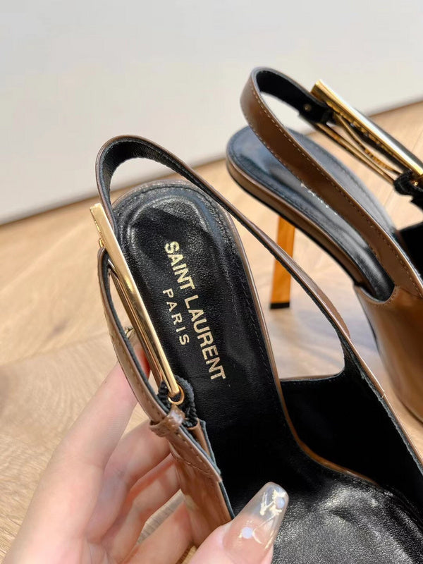 Saint Laurent luxury shoes detail shot