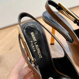Saint Laurent luxury shoes detail shot