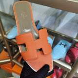 Hermes sandals Style 086 - front view, timeless elegant design