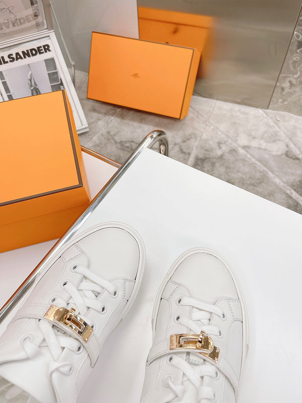 Hermes shoes Style 350 - logo and branding close-up