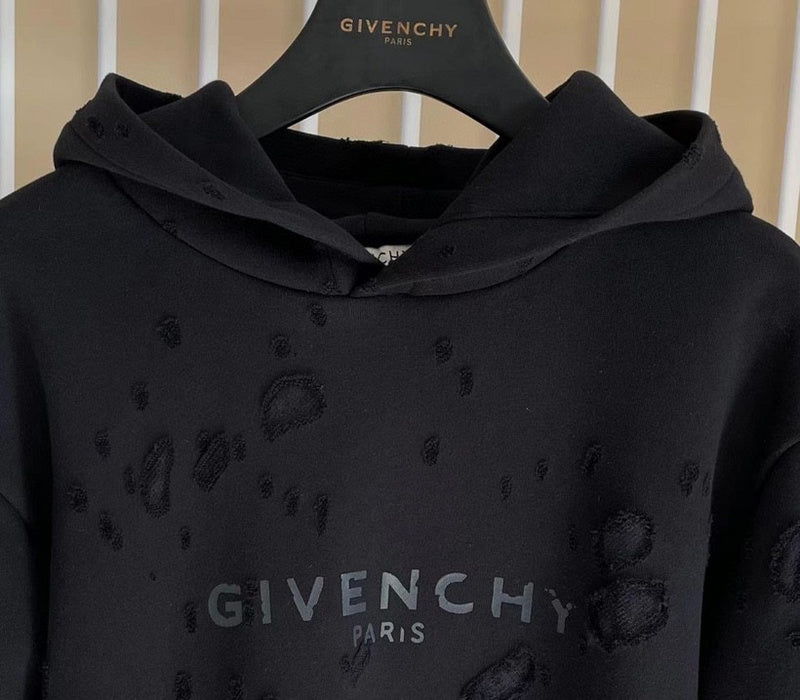 Close-up of Givenchy designer clothing craftsmanship