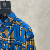 Close-up of Burberry designer clothing craftsmanship