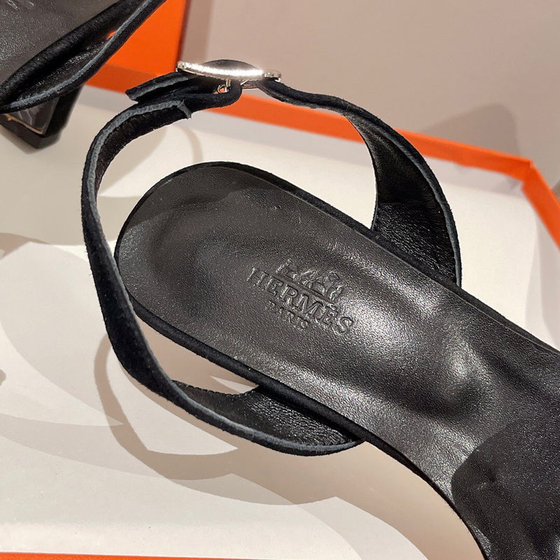 Hermes shoes Style 305 - logo and branding close-up
