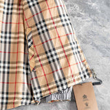 Close-up of Burberry designer clothing craftsmanship