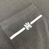 Close-up of Amiri t-shirt craftsmanship