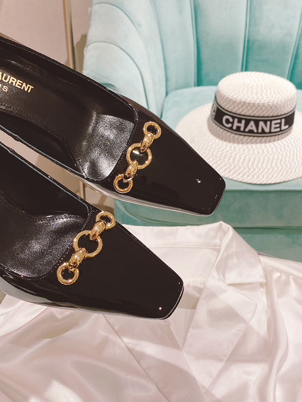 Saint Laurent shoes front view designer style