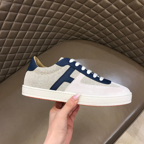 Hermès Beige High-Top Sneakers - Full Silhouette View