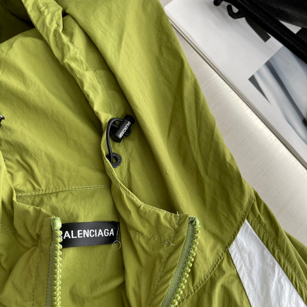 Close-up of Balenciaga designer clothing craftsmanship