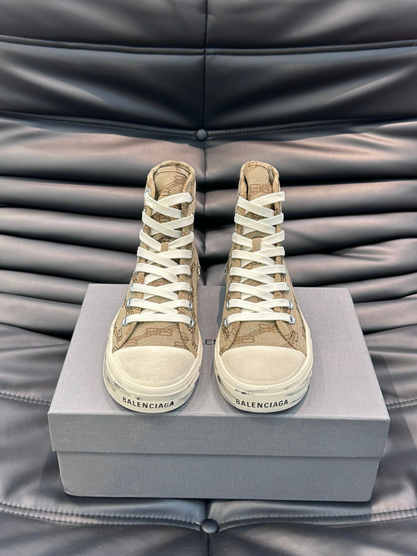 Balenciaga Nude Ankle Boots - Detail Shot of Craftsmanship
