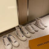 Louis Vuitton Red Platform Heels - Back View