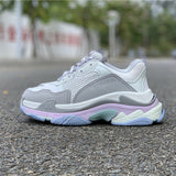 Balenciaga Grey Chunky Platform Sneakers - Lifestyle Styling Shot