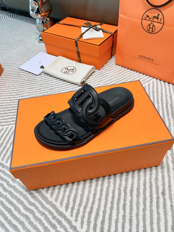 Hermes sandals Style 214 - top view showing design