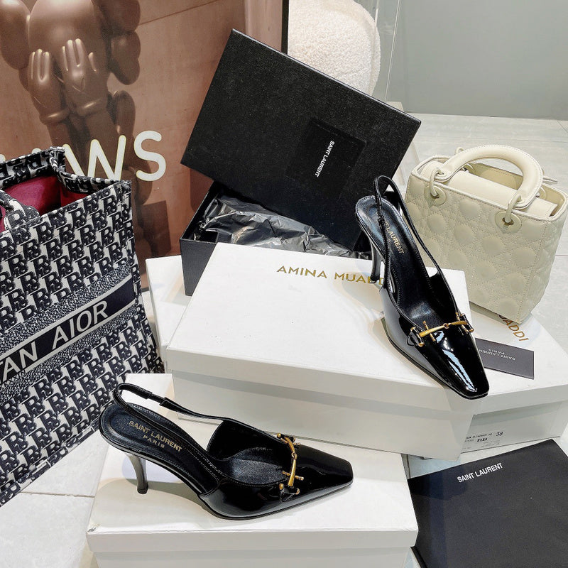 Saint Laurent shoes front view designer style