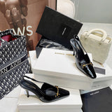 Saint Laurent shoes front view designer style