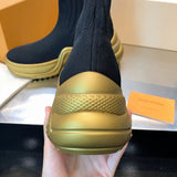 Close-up of Louis Vuitton shoes craftsmanship