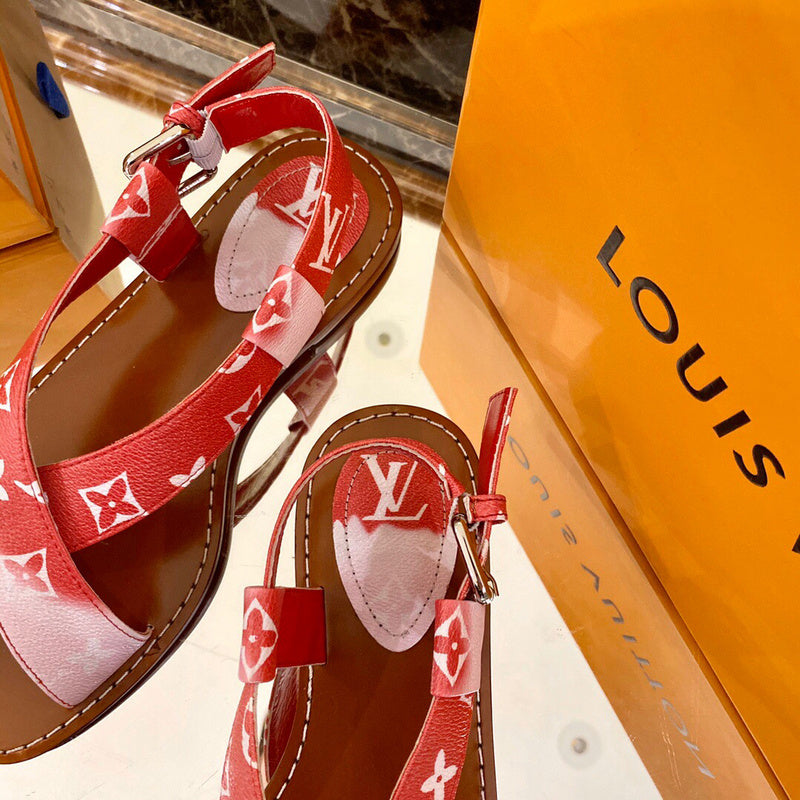 Close-up of Louis Vuitton shoes craftsmanship
