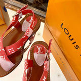 Close-up of Louis Vuitton shoes craftsmanship